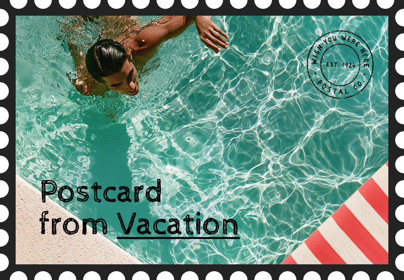 Modern postcard preview